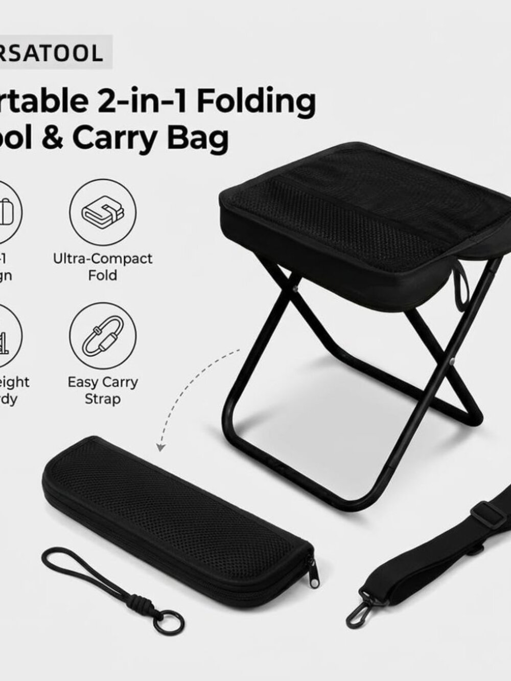 Foldable Backpack Stool - Picture 3 of 3
